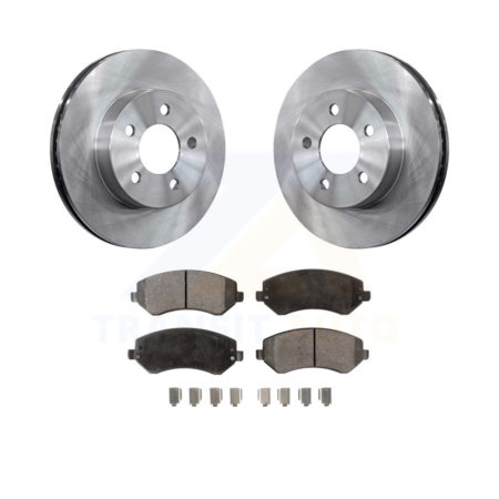 Front Disc Brake Rotors And Ceramic Pads Kit For 2002-2007 Jeep Liberty K8T-100207
