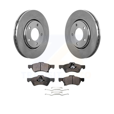 Front Disc Brake Rotors And Ceramic Pads Kit For Dodge Caravan Chrysler Voyager K8T-100209