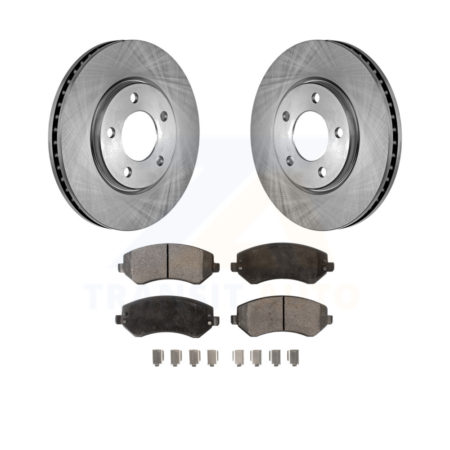 Front Disc Brake Rotors And Ceramic Pads Kit For Dodge Grand Caravan Chrysler Voyager K8T-100210