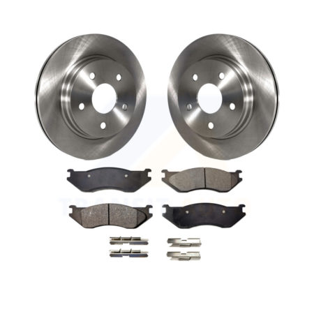 Front Disc Brake Rotors And Ceramic Pads Kit For Dodge Ram 1500 Durango K8T-100213