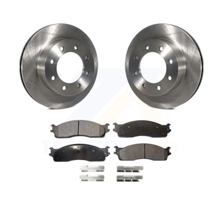 Front Disc Brake Rotors And Ceramic Pads Kit For Dodge Ram 2500 1500 3500 K8T-100216
