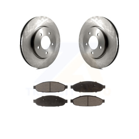 Front Disc Brake Rotors And Ceramic Pads Kit For 2004-2008 Chrysler Pacifica K8T-100218