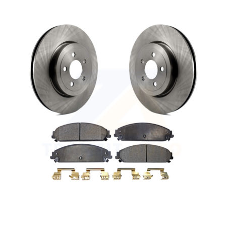 Front Disc Brake Rotor & Ceramic Pad Kit For Dodge Charger Chrysler 300 Challenger Magnum K8T-100221