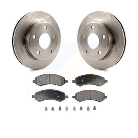 Front Disc Brake Rotors And Ceramic Pads Kit For Dakota Dodge Mitsubishi Raider Ram K8T-100222