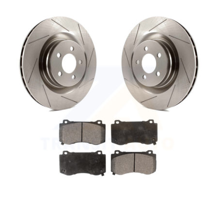 Front Disc Brake Rotor & Ceramic Pad Kit For Dodge Charger Chrysler 300 Challenger Magnum K8T-100224