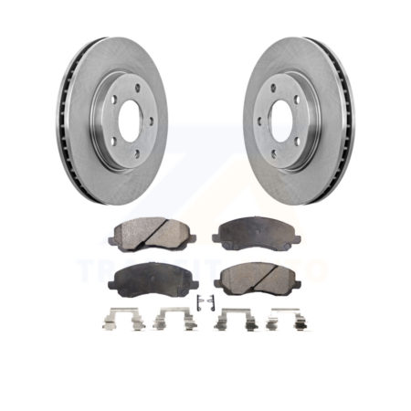 Front Disc Brake Rotors And Ceramic Pads Kit For Dodge Caliber Mitsubishi Lancer K8T-100227