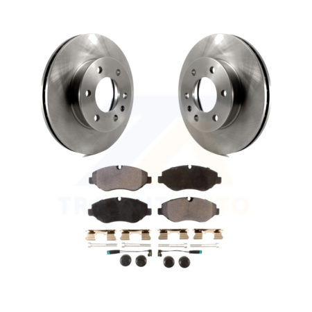 Front Disc Brake Rotor Ceramic Pad Kit For Sprinter 2500 Mercedes-Benz Freightliner Dodge K8T-100231