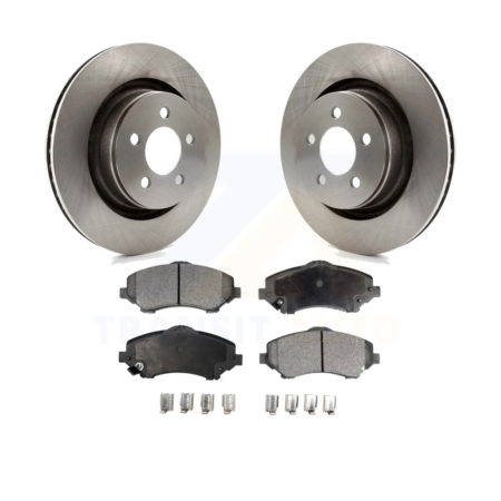 Front Brake Rotors Ceramic Pad Kit For Jeep Liberty Dodge Nitro With 332mm Diameter Rotor K8T-100234