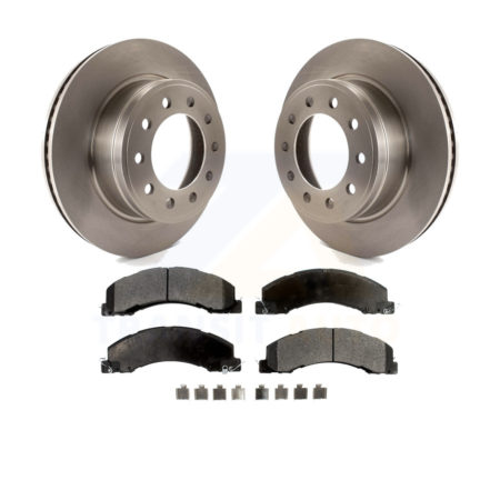 Front Brake Rotor And Ceramic Pad Kit For Ram 5500 Dodge Sterling Truck 4500 Bullet 45 55 K8T-100238