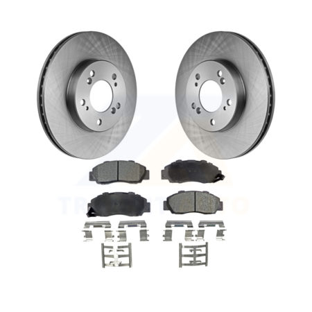 Front Brake Rotors Ceramic Pad Kit For Honda CR-V Acura Integra Prelude Odyssey Legend TL K8T-100250