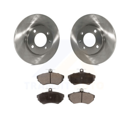 Front Disc Brake Rotors And Ceramic Pads Kit For 1996 Volkswagen Golf 1.9L K8T-100252