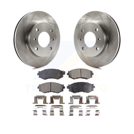Front Disc Brake Rotor Ceramic Pad Kit For Nissan Sentra 240SX Stanza Infiniti G20 Axxess K8T-100257