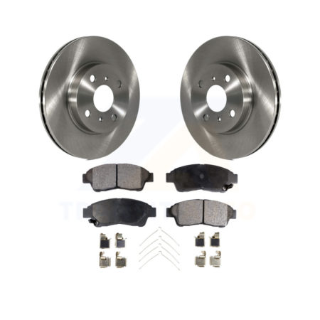 Front Disc Brake Rotors And Ceramic Pads Kit For 1993-1997 Toyota Corolla Geo Prizm K8T-100283