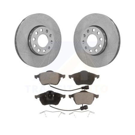 Front Disc Brake Rotors And Ceramic Pads Kit For Audi A6 Quattro 100 K8T-100287