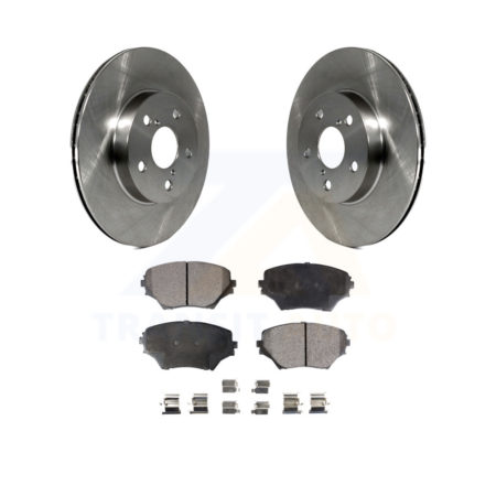 Front Brake Rotors & Ceramic Pad Kit For 2001-2003 Toyota RAV4 BATTERY EV (EV BEV) engine K8T-100301