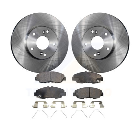 Front Disc Brake Rotors And Ceramic Pads Kit For 2014-2015 Honda Civic Touring K8T-100311