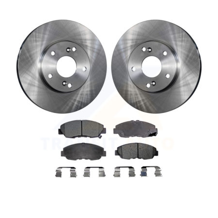 Front Disc Brake Rotors And Ceramic Pads Kit For 2011 Honda Civic GX K8T-100312