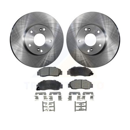 Front Disc Brake Rotors And Ceramic Pads Kit For 1998-2002 Honda Accord 3.0L K8T-100313