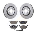 Front Disc Brake Rotors And Ceramic Pads Kit For Volkswagen Jetta Beetle Golf City K8T-100320