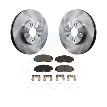 Front Disc Brake Rotors And Ceramic Pads Kit For Honda Accord Acura TSX K8T-100324
