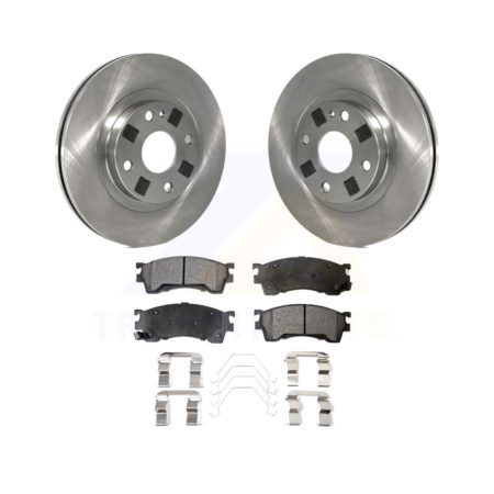 Front Disc Brake Rotors And Ceramic Pads Kit For 1999-2000 Mazda Protege 1.8L K8T-100334