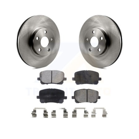 Front Disc Brake Rotor & Ceramic Pad Kit For 2003-2008 Toyota Corolla Matrix Pontiac Vibe K8T-100344