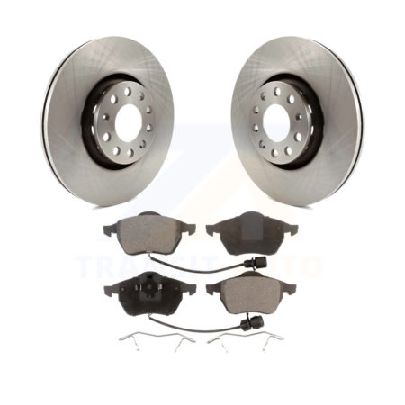 Front Disc Brake Rotors And Ceramic Pads Kit For 1997-1999 Audi A8 Quattro K8T-100356