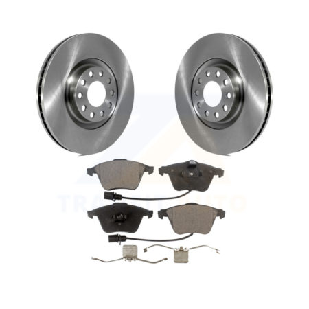 Front Disc Brake Rotors And Ceramic Pads Kit For Audi A4 Quattro K8T-100364