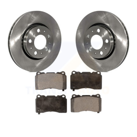 Front Brake Rotor And Ceramic Pad Kit For 2005-2007 Volvo V70 R With 286mm Diameter K8T-100372