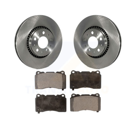 Front Brake Rotor And Ceramic Pad Kit For 2005-2007 Volvo V70 R With 305mm Diameter K8T-100374