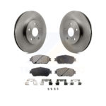 Front Disc Brake Rotors Ceramic Pad Kit For Toyota Sienna Camry Avalon Solara Lexus ES300 K8T-100383