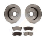 Front Disc Brake Rotors And Ceramic Pads Kit For Kia Spectra Sephia K8T-100385