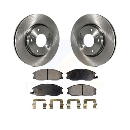 Front Brake Rotors & Ceramic Pad Kit For 01-06 Hyundai Santa Fe With 276mm Diameter Rotor K8T-100393