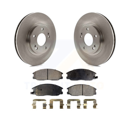 Front Brake Rotors & Ceramic Pad Kit For 01-06 Hyundai Santa Fe With 294mm Diameter Rotor K8T-100394