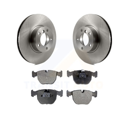 Front Disc Brake Rotors And Ceramic Pads Kit For BMW 530i 540i K8T-100396