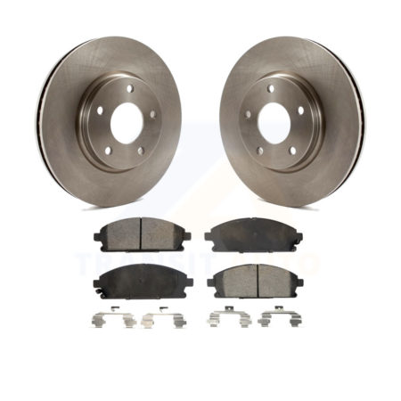Front Disc Brake Rotors And Ceramic Pads Kit For 2004-2009 Nissan Quest K8T-100404
