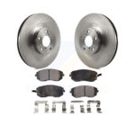 Front Brake Rotors & Ceramic Pad Kit For Subaru Forester Outback Impreza Legacy Baja Saab K8T-100411
