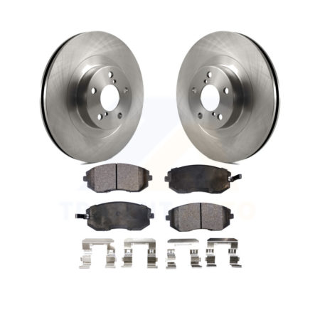 Front Brake Rotors & Ceramic Pad Kit For Subaru Forester Outback Impreza Legacy Baja Saab K8T-100411
