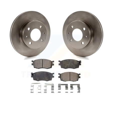 Front Disc Brake Rotors And Ceramic Pads Kit For 2006 Hyundai Accent Hatchback K8T-100416
