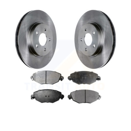 Front Disc Brake Rotors And Ceramic Pads Kit For 2002-2008 Jaguar X-Type K8T-100428