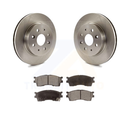 Front Disc Brake Rotors And Ceramic Pads Kit For 2003-2005 Kia Rio K8T-100429