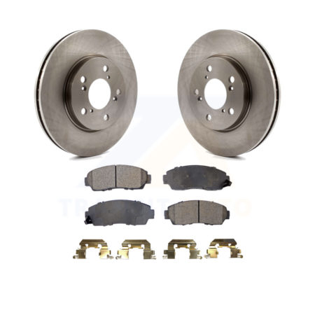 Front Disc Brake Rotors And Ceramic Pads Kit For 2005-2010 Honda Odyssey K8T-100437
