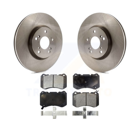 Front Disc Brake Rotors And Ceramic Pads Kit For Acura TL K8T-100439