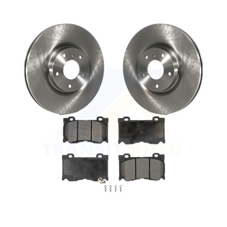 Front Brake Rotors & Ceramic Pad Kit For 2017-2018 INFINITI Q70 Hybrid With Sport Package K8T-100440