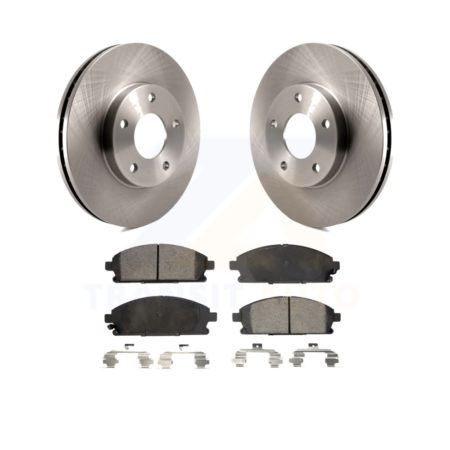 Front Disc Brake Rotors And Ceramic Pads Kit For 2004-2006 Nissan X-Trail K8T-100472