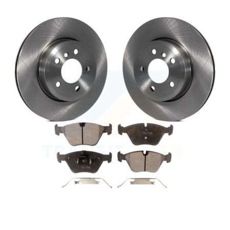 Front Disc Brake Rotors And Ceramic Pads Kit For 2004-2010 BMW X3 K8T-100474