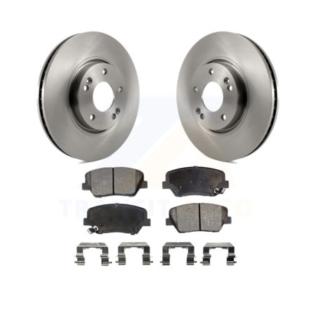 Front Disc Brake Rotors And Ceramic Pads Kit For 2014-2017 Kia Rondo K8T-100486