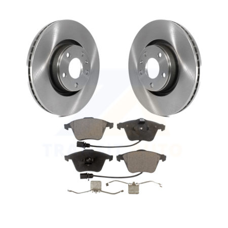 Front Disc Brake Rotors And Ceramic Pad Kit For Audi A6 Quattro With 321mm Diameter Rotor K8T-100498