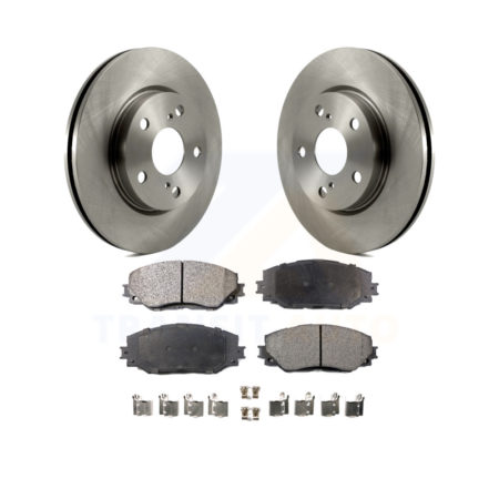 Front Disc Brake Rotors And Ceramic Pad Kit For Toyota RAV4 Scion xB Prius V Lexus HS250h K8T-100506