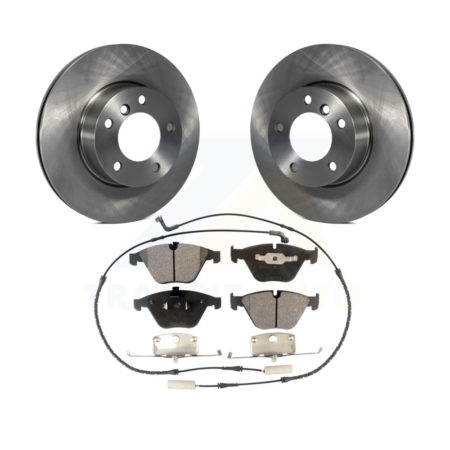 Front Disc Brake Rotors And Ceramic Pads Kit For 2007 BMW 323i With 312mm Diameter Rotor K8T-100509